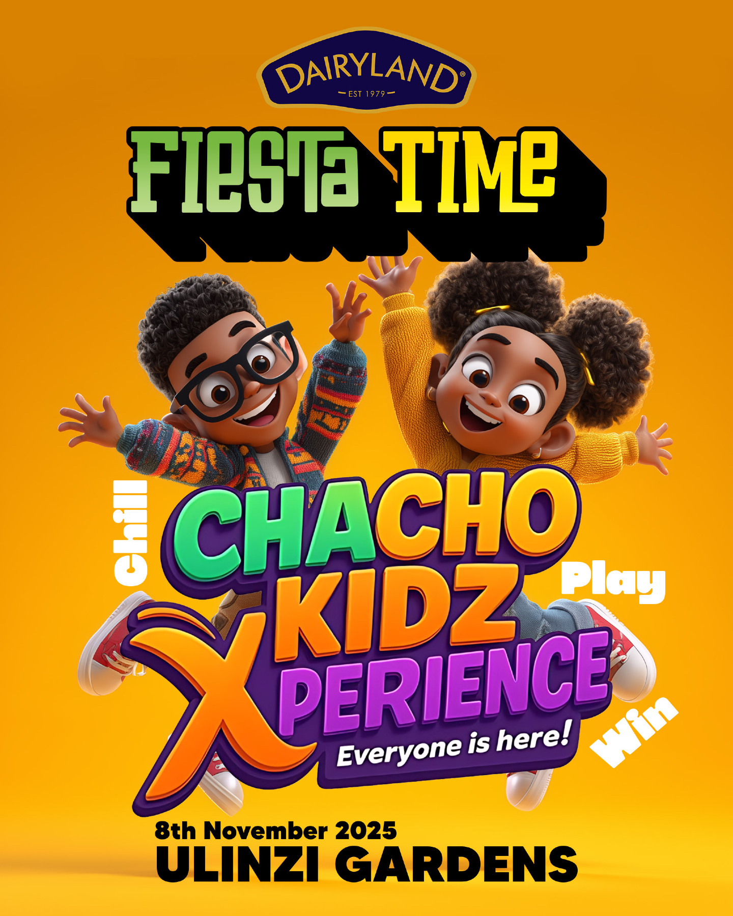 This weekend’s forecast? 100% FUN at the Chacho Kids Festival!
We’re rolling in with your fave Dairyland Fiesta treats , games, epic giveaways , and good vibes for everyone!
Tag your festival crew and we’ll see you there!

#dairylandkenya