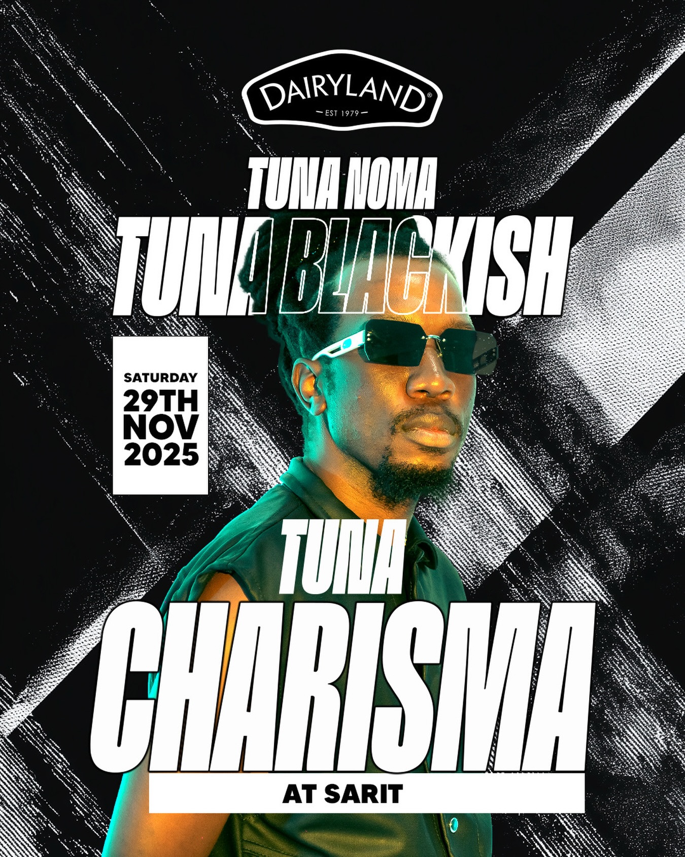 Charisma will be on ground with us at Sarit, ready to indulge and hang out with you at our limited Blackish activation. Come enjoy and sample Blackish with his energy in the mix.

#DairylandKe #Blackish