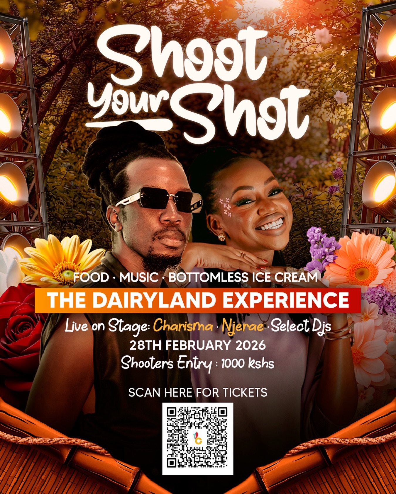 The Dairyland Experience is about to go crazy 🍦🔥

On 28th February 2026, expect live performances from your favourite artists, bottomless ice cream, and vibes you will not recover from. 

Secure your spot.Scan the QR code or grab your tickets now through the link in bio.

#DairylandKe #Shootyourshot