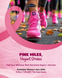 This Pinktober, we’re showing up for the women who inspire us, the survivors who remind us of strength, and the importance of checking in early.

Dairyland will be at the Pinktober Women’s Run, adding a little sweetness to a morning of movement, connection and celebration.

Come run, walk and share a sweet Dairyland moment with us
#DairylandKE #Pinktober #CraftedHappiness