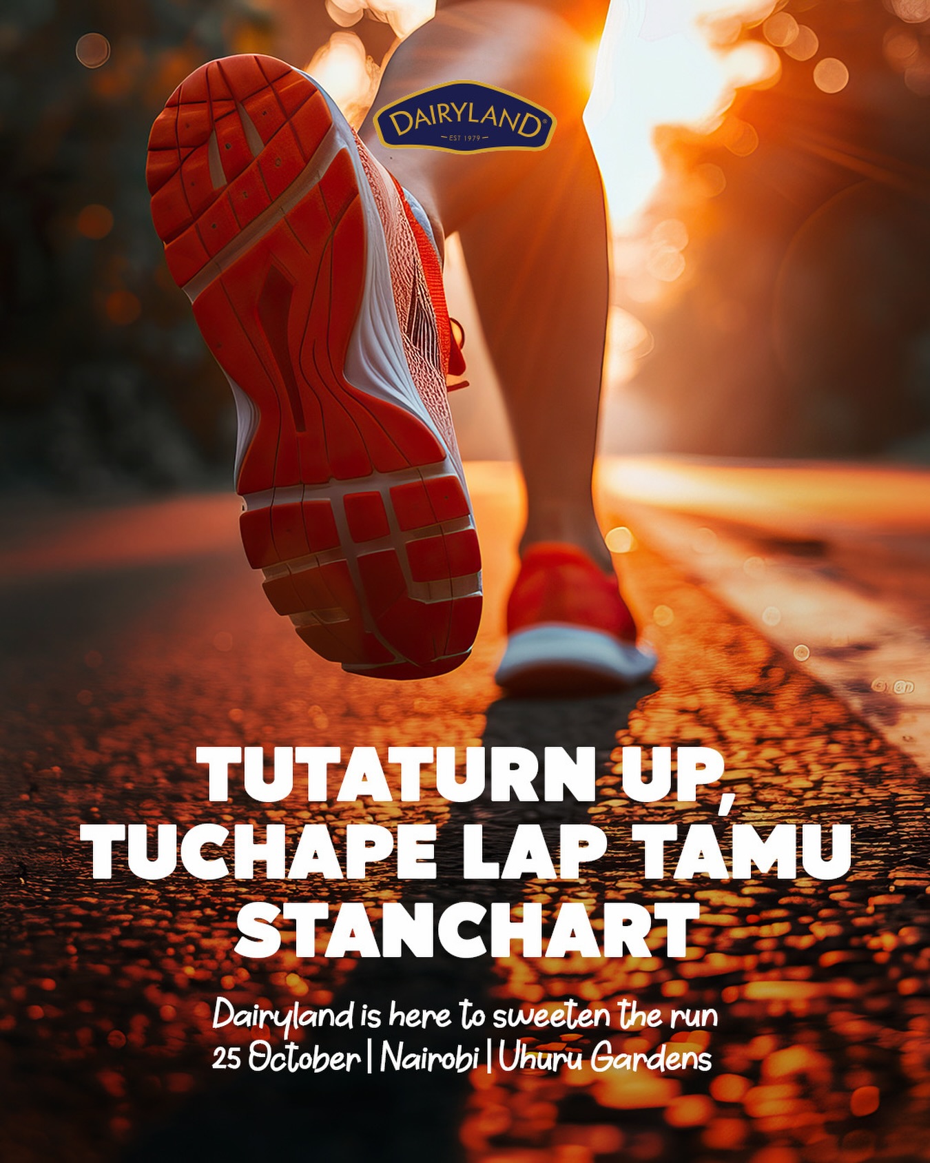 We’re turning up, showing up and bringing the sweetness.

This 25 October, Dairyland is hitting the Standard Chartered Nairobi Marathon na form ni ku CHAPA LAP TAMU.
Usikose kuja. 

Tunawaletea mautamu tu!

#DairylandKE #ChapaLapTamu